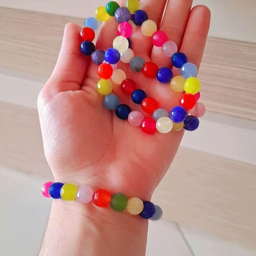 گردنی و دستبند سنگ عقیق