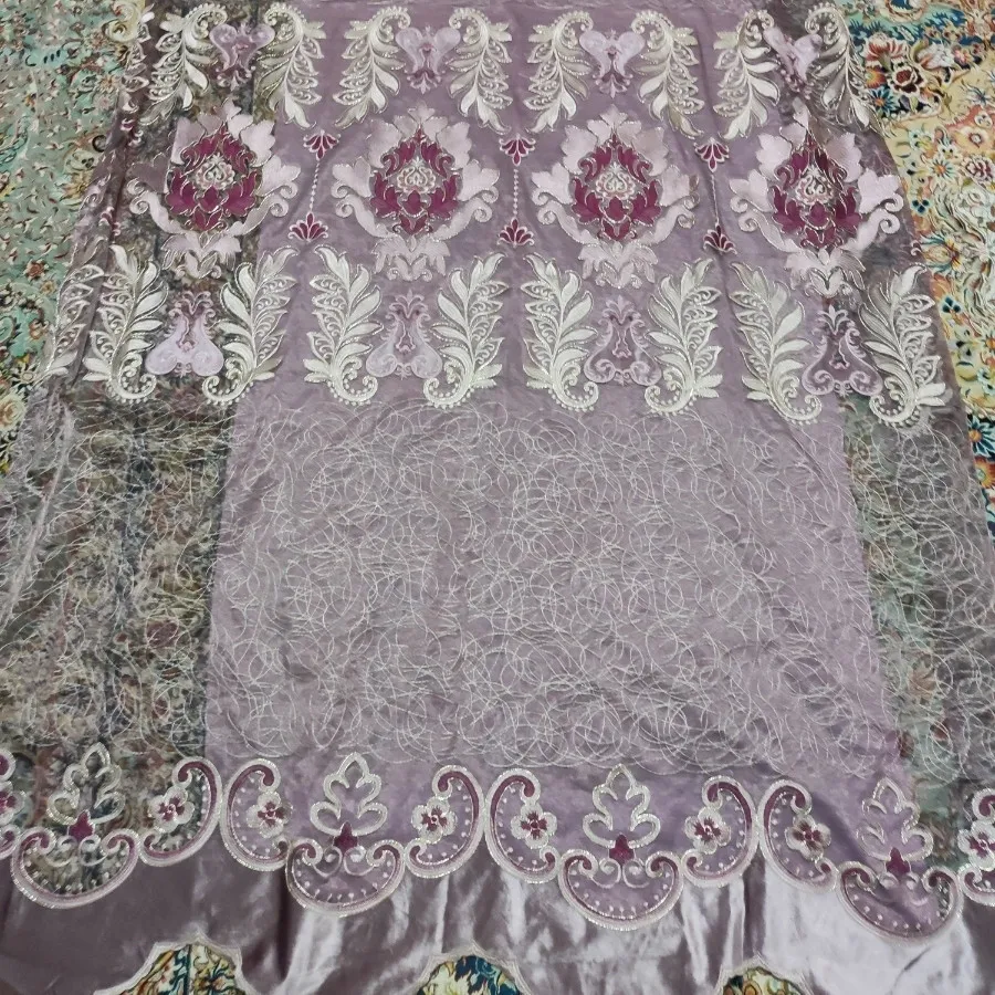 پرده تور مخمل