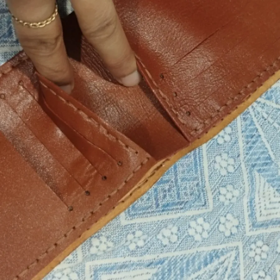 کیف دستدوز چرم طبیعی