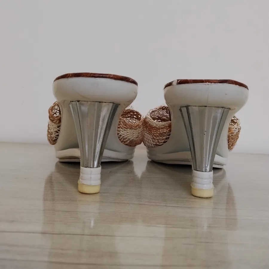 صندل حصیری گلدار سایز 40