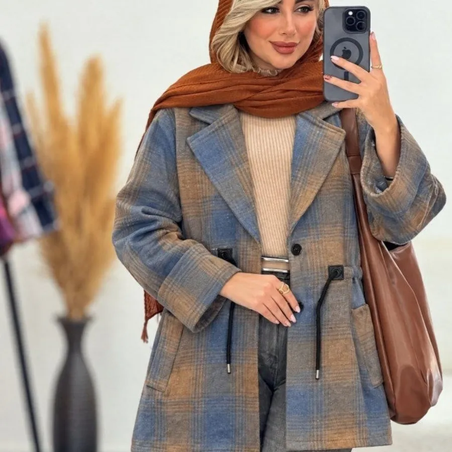 مانتو پشمی پاییزی ال