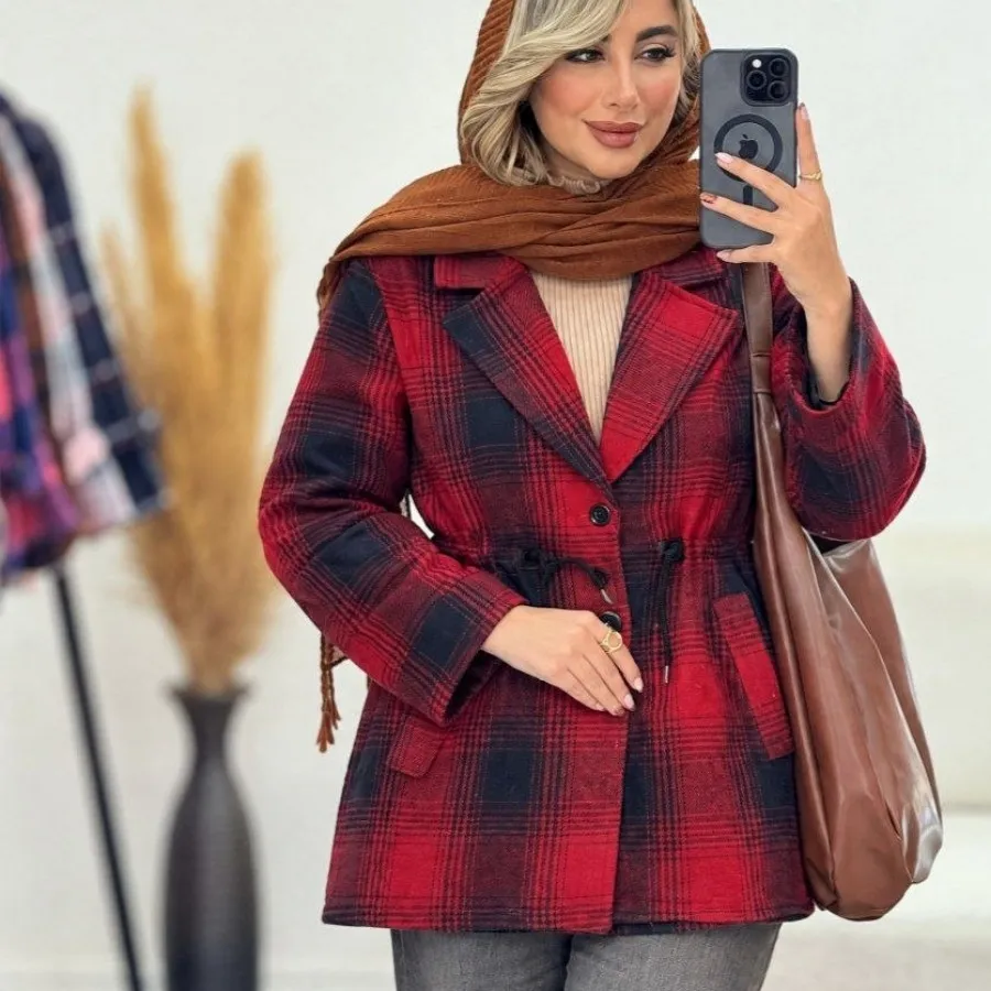 مانتو پشمی پاییزی ال