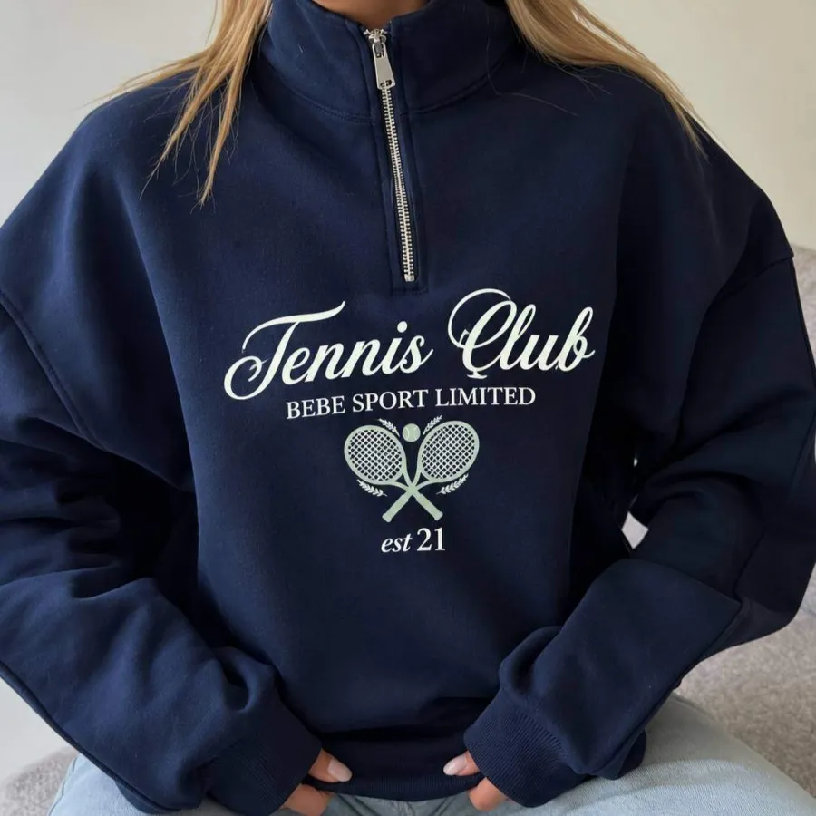 سویشرت نیم زیپ Tennis