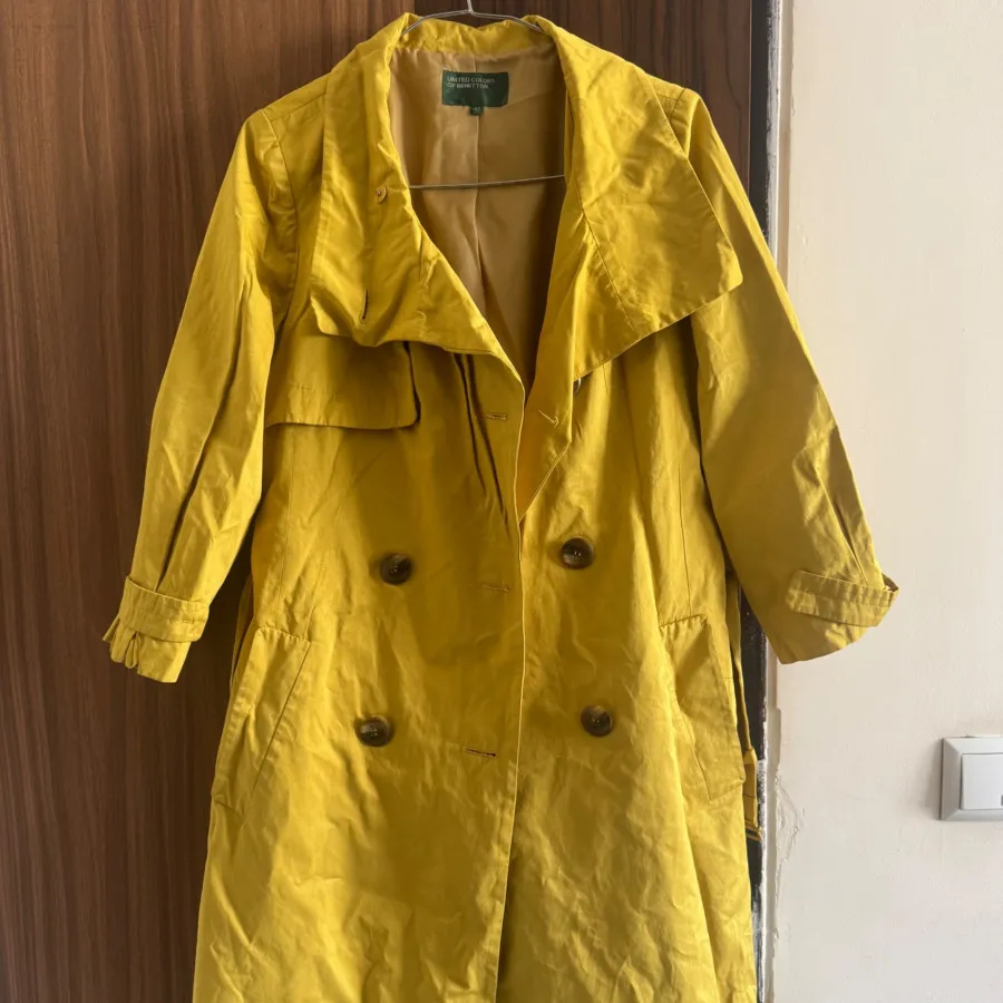بارانی benetton زرد پاییز