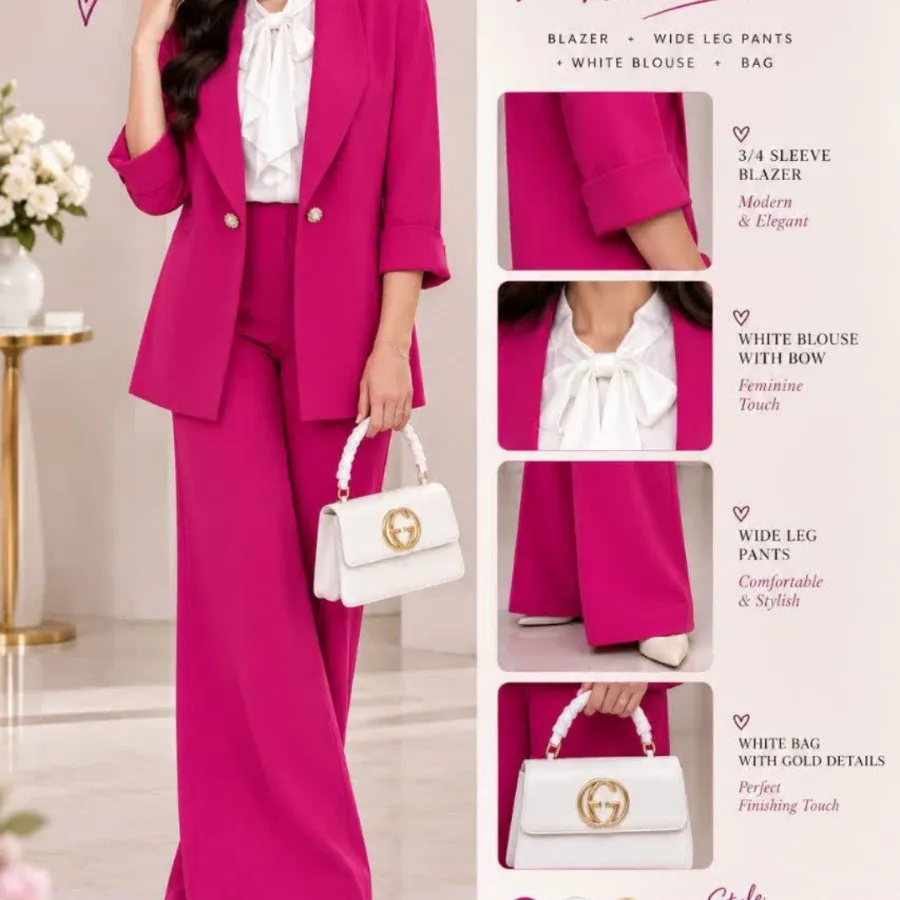 کت شلوار با تاپ زیرش