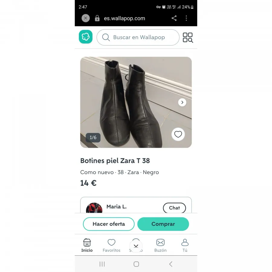 بوت چرم اصل زارا