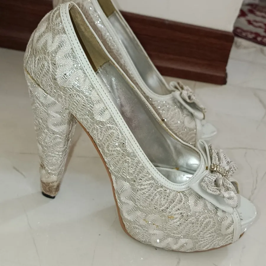 کفش مجلسی سفید شاین
