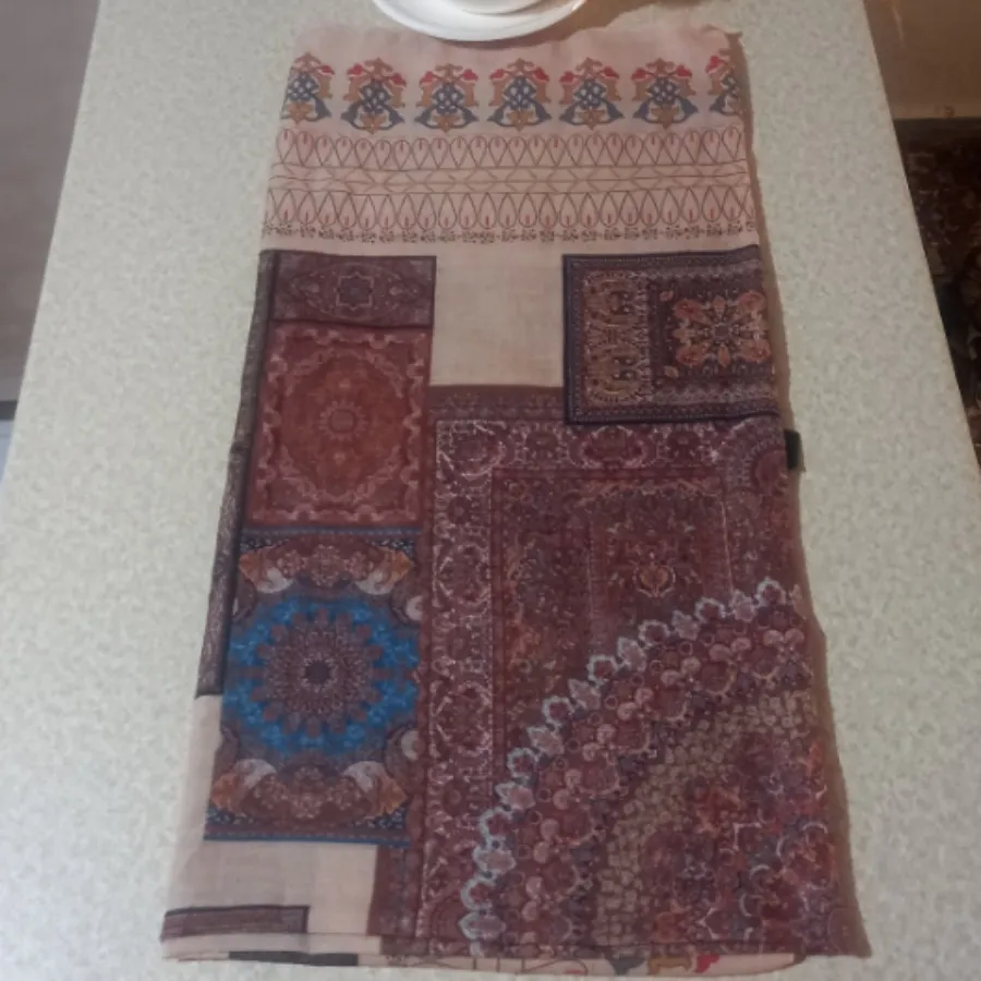 روسری نخی قواره دار