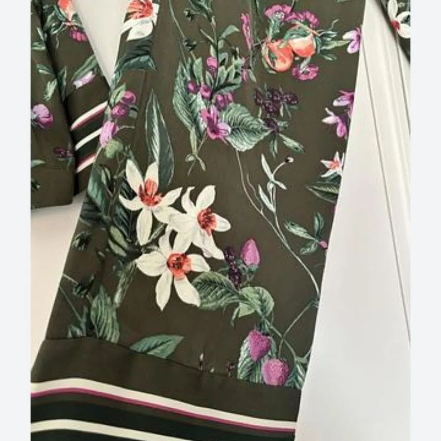 شلوار ساتنی طرح دار M&S