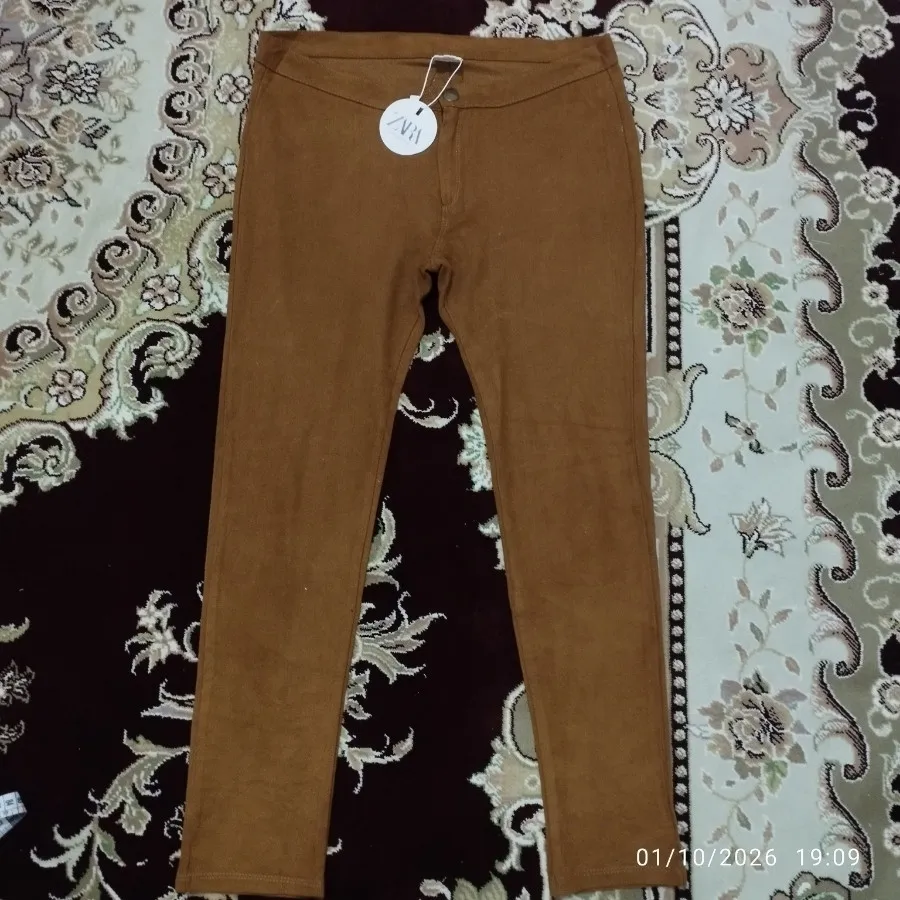 شلوار زارا مخمل کبریتی