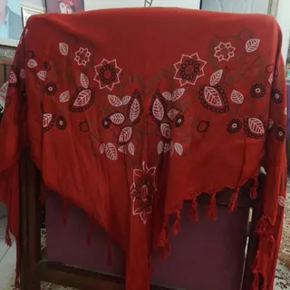 روسری سه گوش  نخی