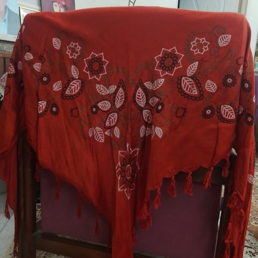 روسری سه گوش  نخی