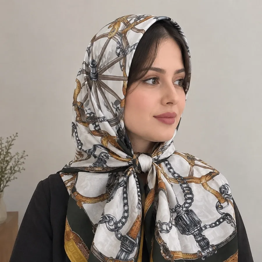 روسری ساتن ابریشم