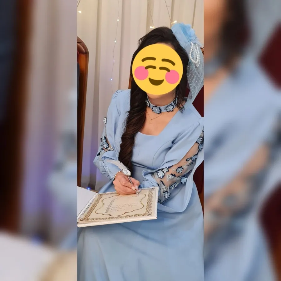 پیراهن مجلسی همراه کلاه