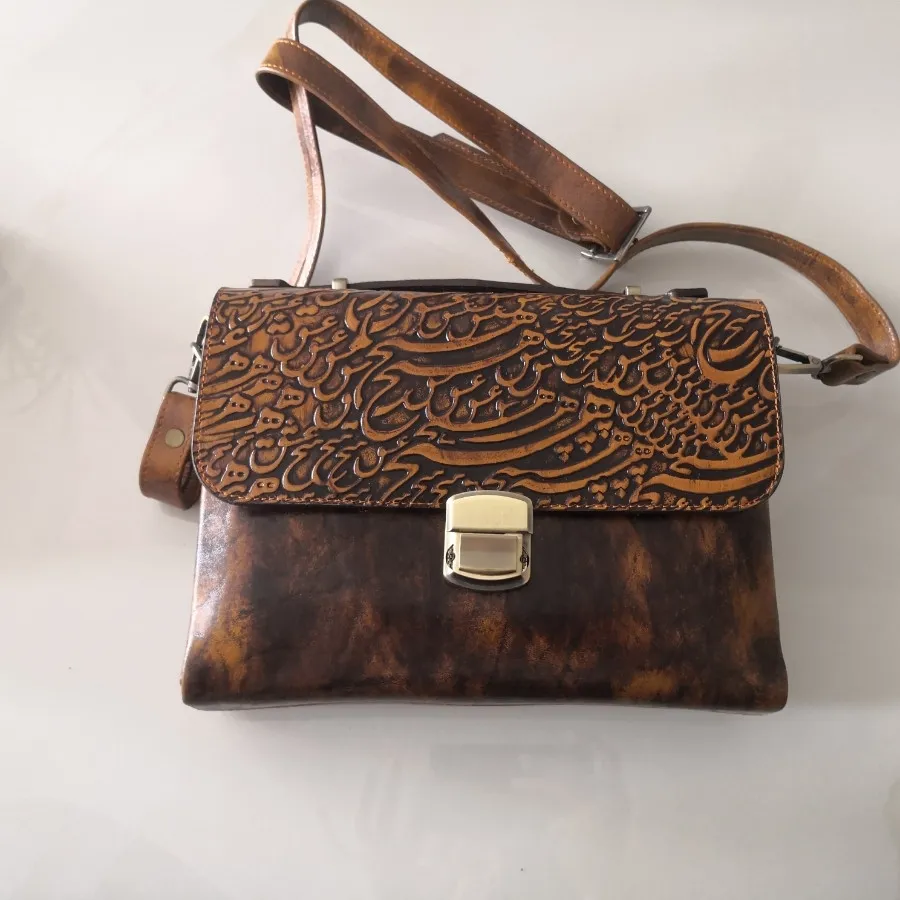 کیف دوشی چرم طبیعی