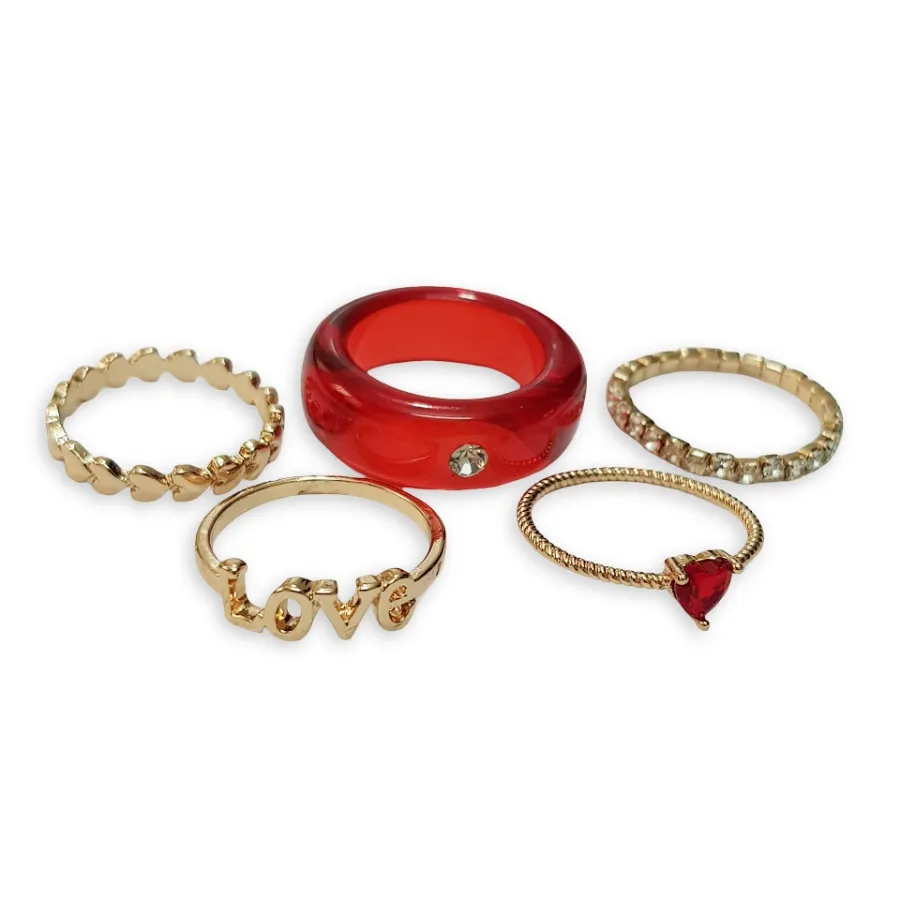 پک پنج عددی انگشتر و حلقه