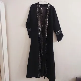 مانتو مجلسی مشکی پولکی