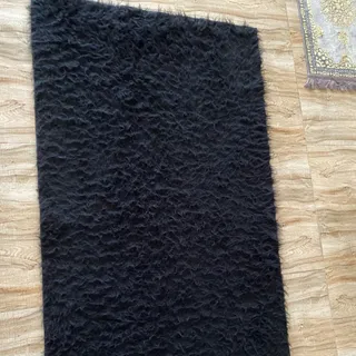 گلیم پشمی مشکی