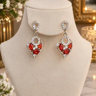 گوشواره نگین دار