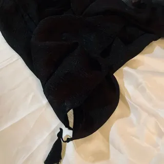 شال کریستال مشکی ابریشمی