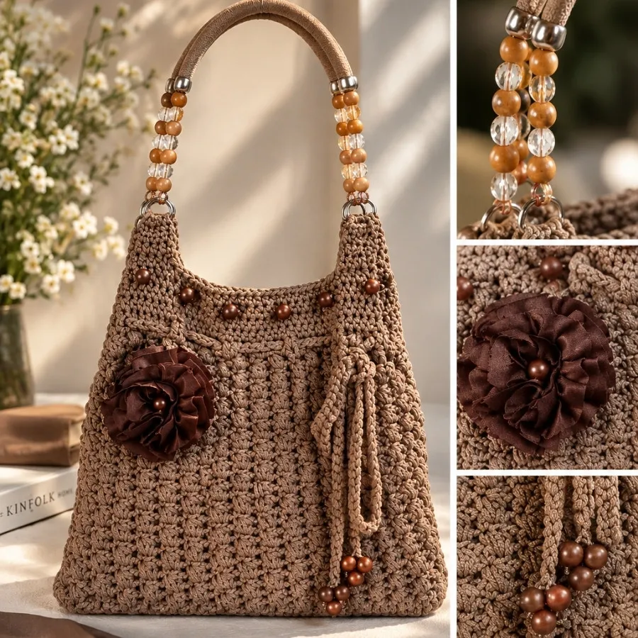 کیف مکرومه بافی
