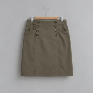 دامن کتان یشمی برند H&M