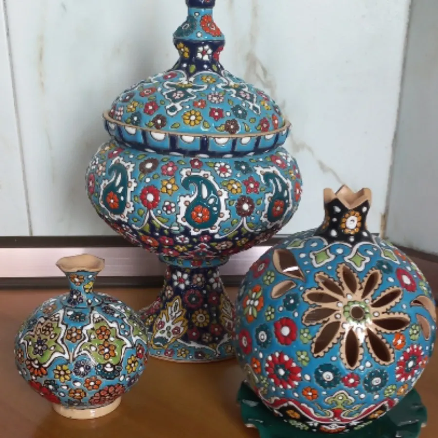 شکلات خوری سفالی میناکاری