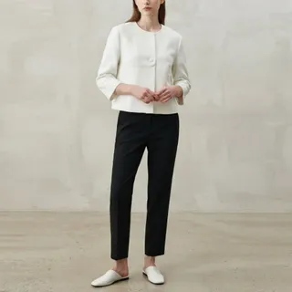 کراپ کت سفید شیک و مدرن