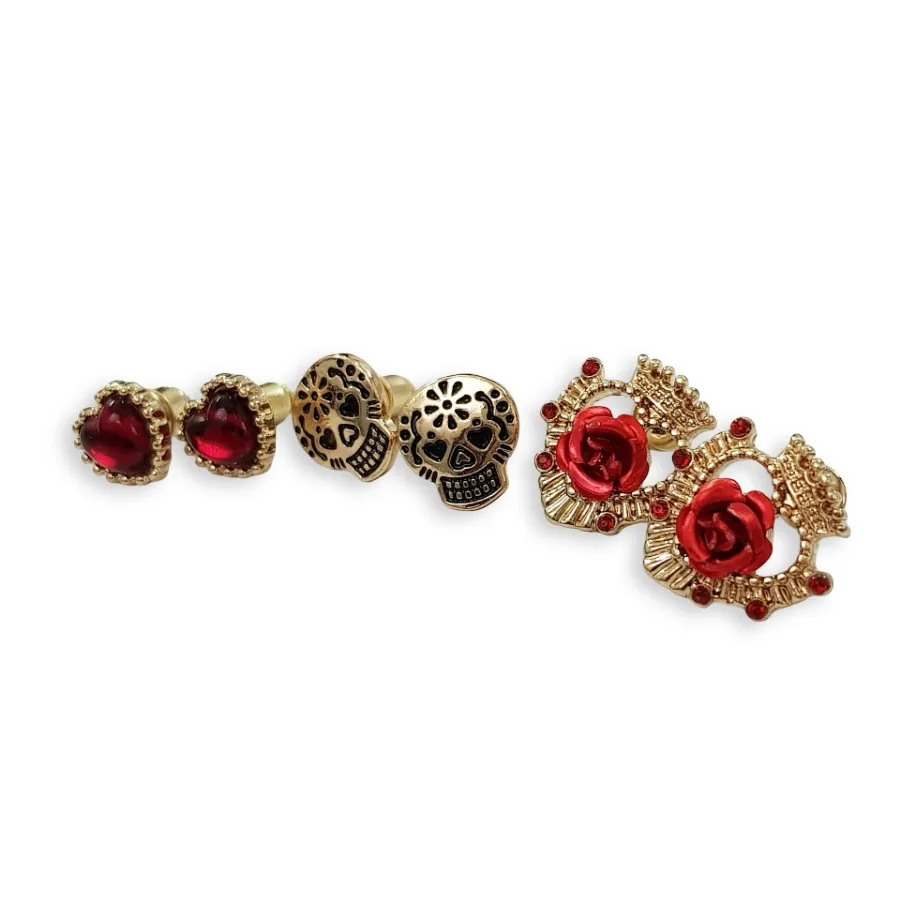 پک سه جفتی گوشواره گلگوش