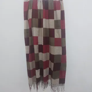 شال چهارخانه پاییزی