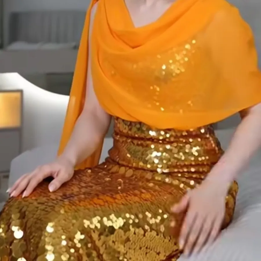 پارچه پولکی سکه ای صورتی