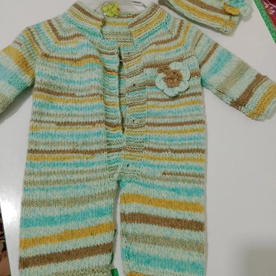 ست سرهمی وکلاه بافت