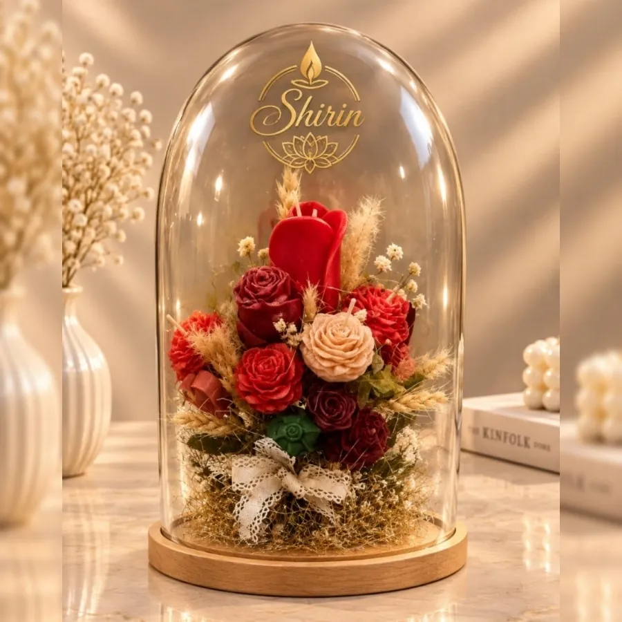 باکس شیشه ای شمع