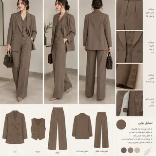 ست سه تیکه کت و شلوار