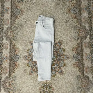 شلوار جین سفید ZARA