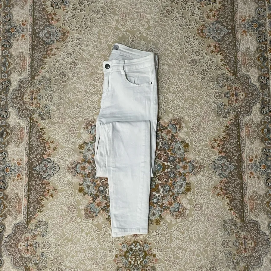 شلوار جین سفید ZARA
