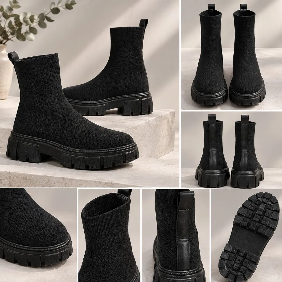 نیم بوت پارچه ای استوک