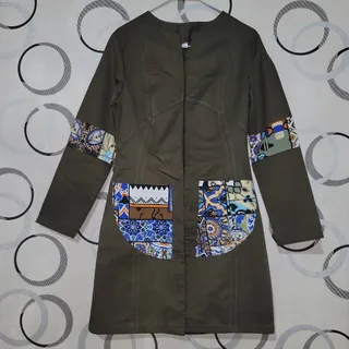 مانتو دخترانه یشمی