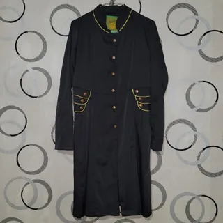 مانتو دخترانه نوار طلایی