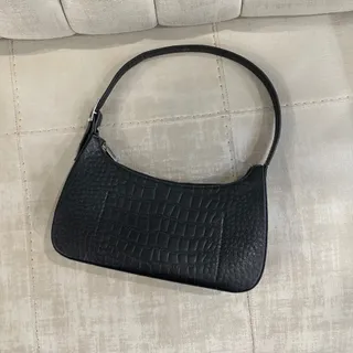 کیف چرمی مشکی پوست ماری