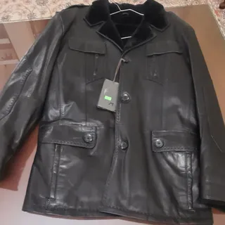 کاپشن چرم طبیعی Tirelli