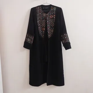 سه تیکه مانتو شلوار مشکی