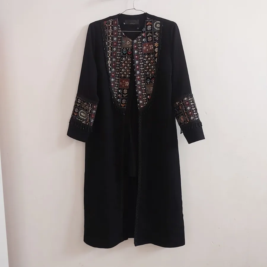 سه تیکه مانتو شلوار مشکی