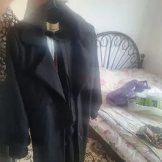 پالتو مشکی بلند سایز 38