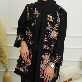 مانتو سوزن دوزی شکوفه ای
