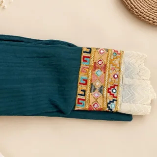 شال نخی کار شده