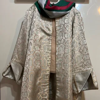 مانتو ژاکارد سبز