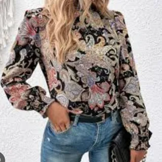 بلوز ساتن ابریشم shein