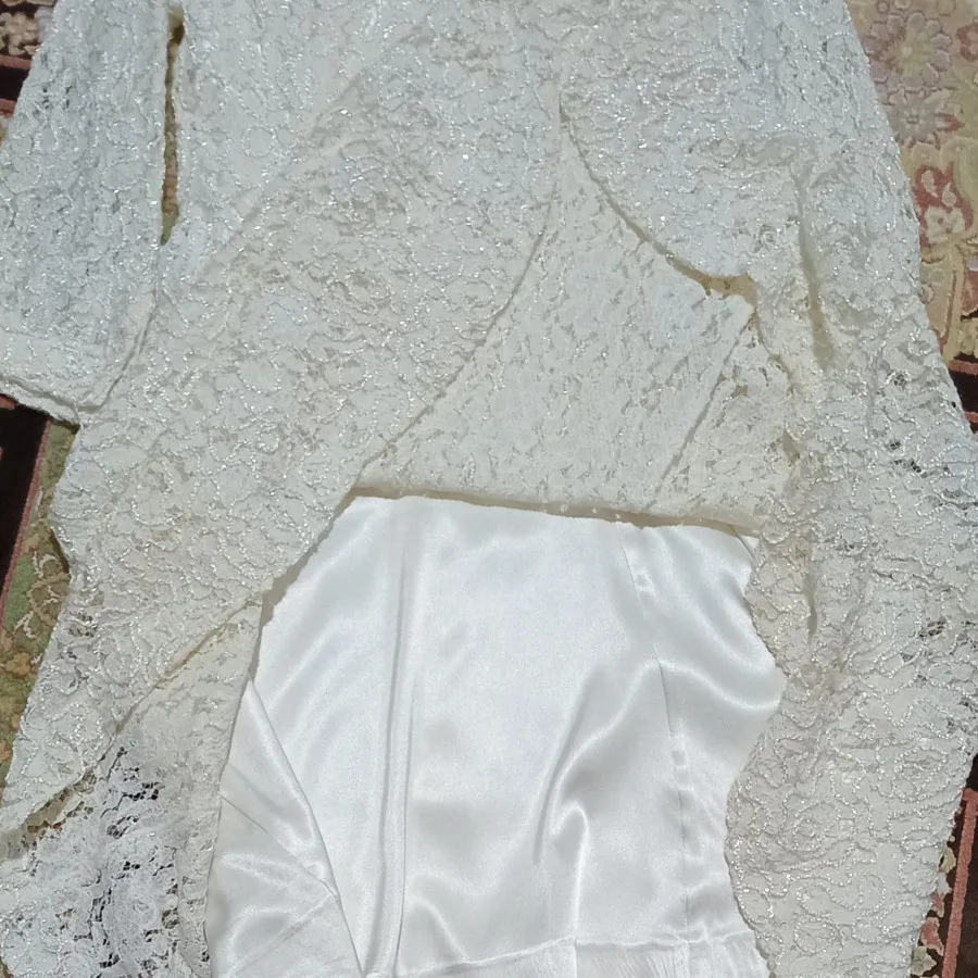 پیراهن مجلسی گیپور شیری