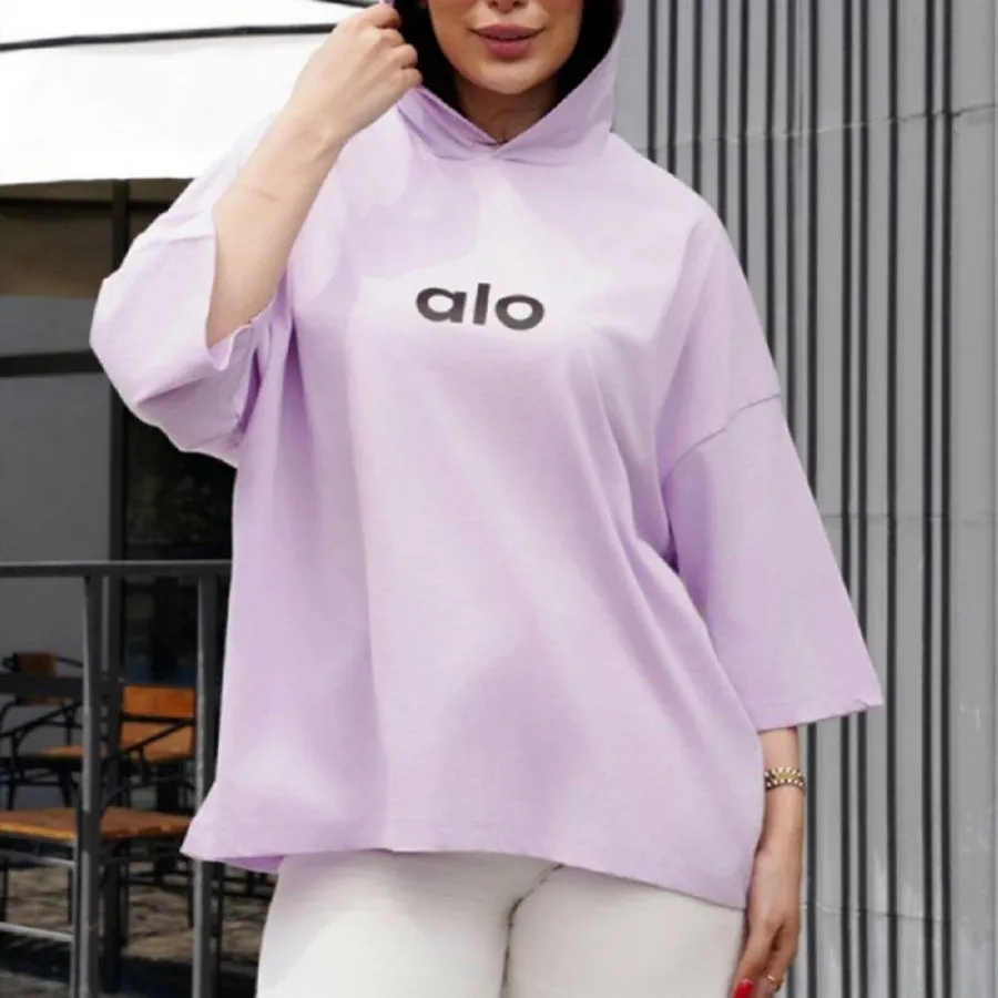 تیشرت باکسی کلاهدار ALO